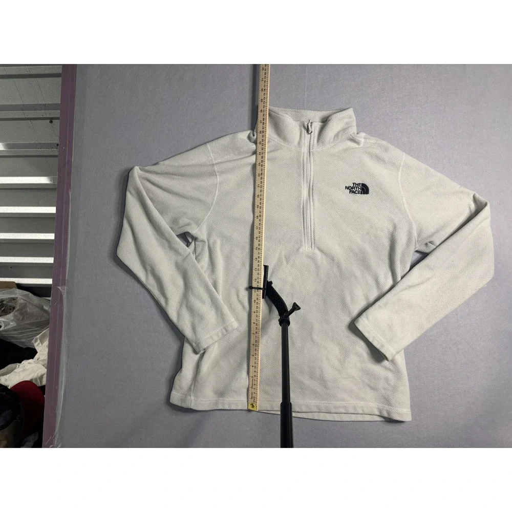 The North Face Men's Grid Fleece 1/4-Zip Pullover XL Light Gray